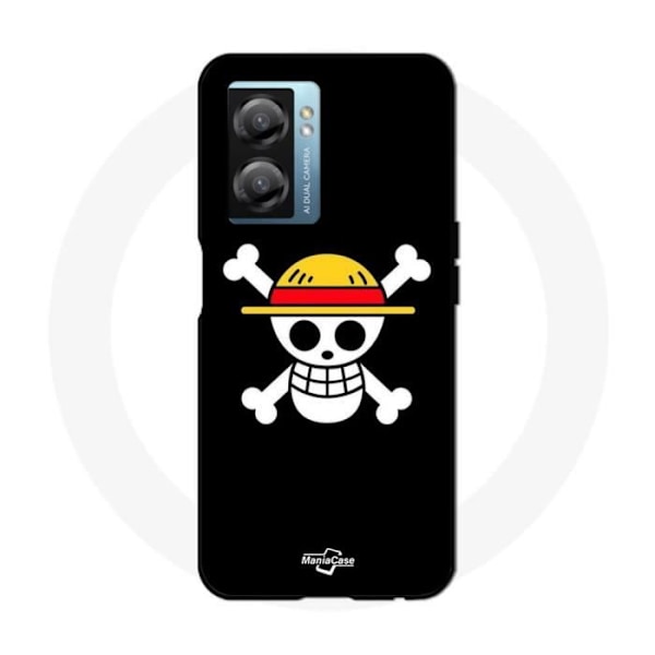 Coque Oppo A77 5G Flagga One Piece Pirat Rap och Straw Hat