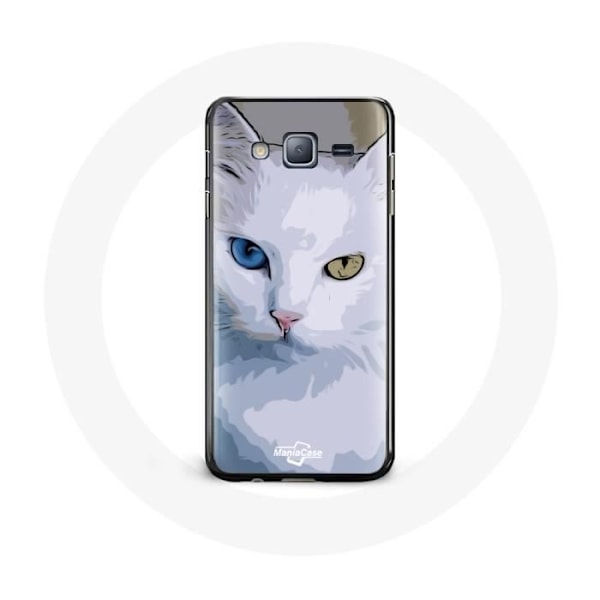 Fodral för Samsung Galaxy J5 Turkisk med katts blå öga och gult öga