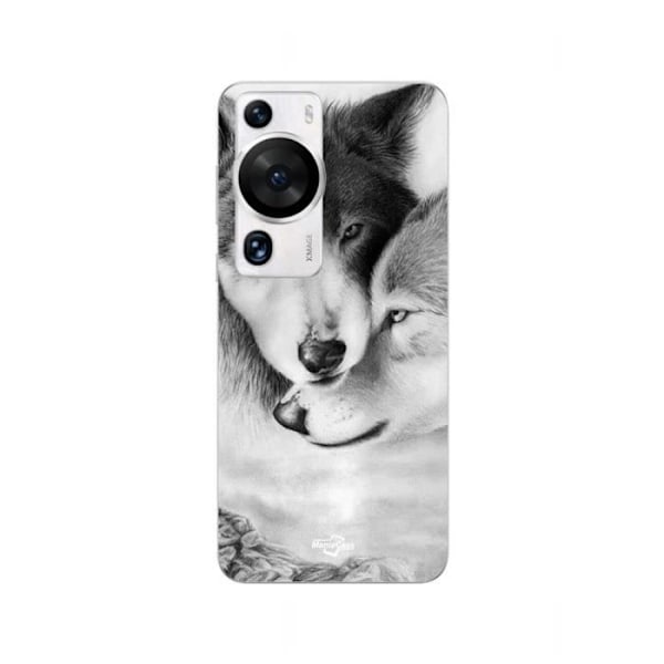 Coque Huawei P60 Pro Vargen och varghonan Svart och vit djur Maniacase