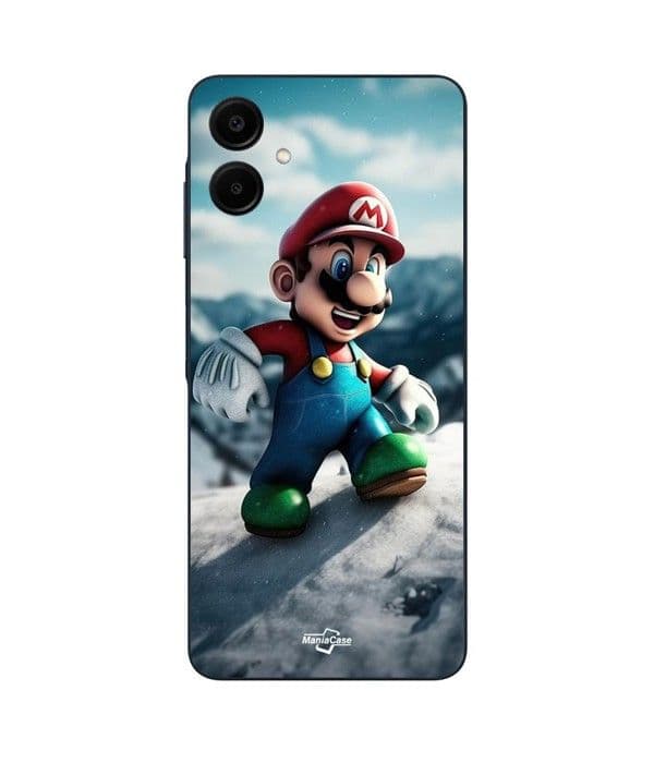 Telefoncover - Mario - Samsung Galaxy A06 - Silikone - Blød - Sort Svart
