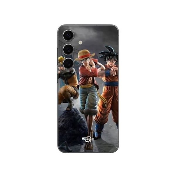 Coque Samsung Galaxy S25 Plus Sangoku naruto Luffy one piece Dragon Ball z 3D Anime manga Maniacase