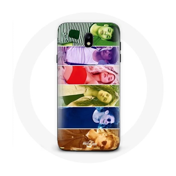 Coque - Samsung - Galaxy S5 - Souple - Blanc - Poursuis Tes Rêves Split Visages