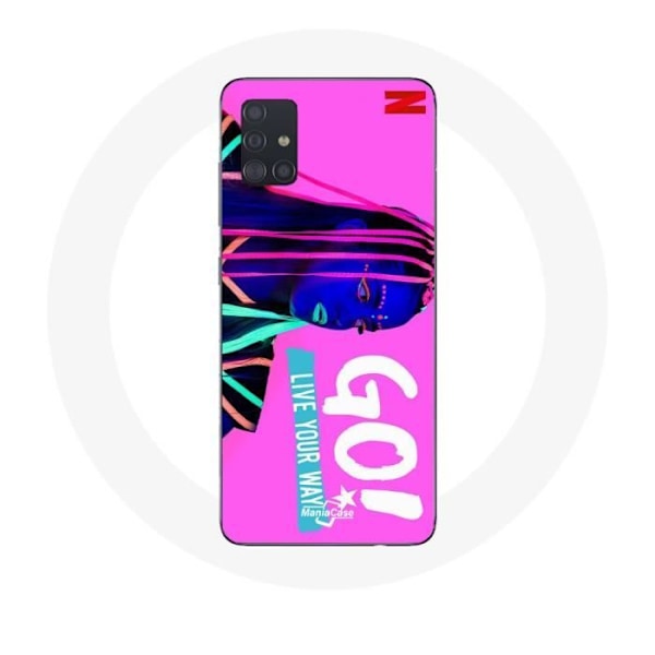 Coque pour Samsung Galaxy A71 Poursuis Tes Rêves Mía Cáceres Go ! vis ta Vie