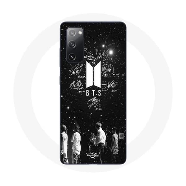 Coque - BTS - Samsung Galaxy S20 FE - Pehmeä - Musta - BTS-jäsenet