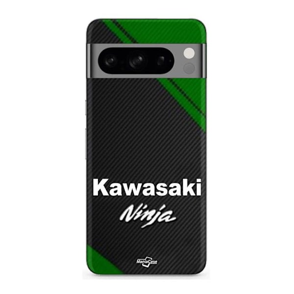 Coque - MANIACASE - Google Pixel 8a Pro - Silicone - Svart - Mönster Kawasaki Ninja Svart