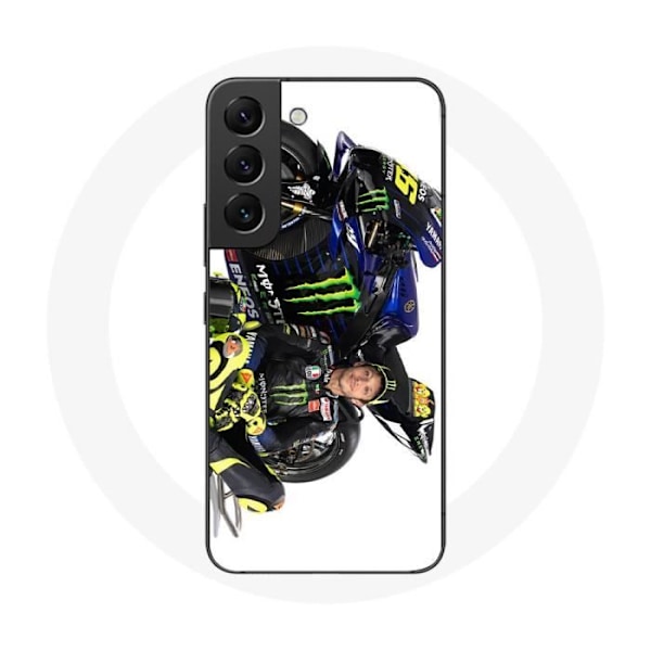 Coque för Samsung Galaxy S22 Valentino Rossi Hastighetsförare vit bakgrund