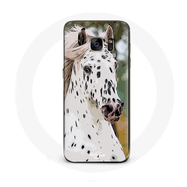 Coque för samsung galaxy S6 edge Appaloosa Vit häst