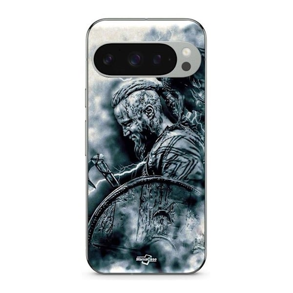 Skydd - MANIACASE - Google Pixel 9 Pro - Silikon - Svart - Vikings Ragnar Lothbrok Svart