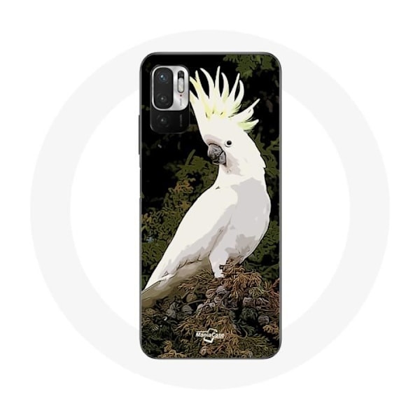 Skydd för Xiaomi Redmi Note 10 5G Cacatoes Papegojor Vita på trädet