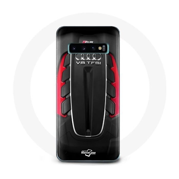 Coque för Samsung Galaxy s10 plus Audi RS-logotyp röd