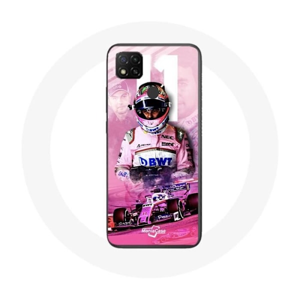 Coque Xiaomi Redmi 9C Formel 1 Sergio Pérez F1-förare Rosa