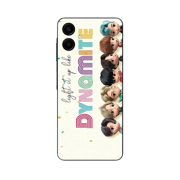 Telefonfodral - Maniacase - Samsung Galaxy A06 - Silikon - Kpop BTS DYNAMITE - Mjuk Svart