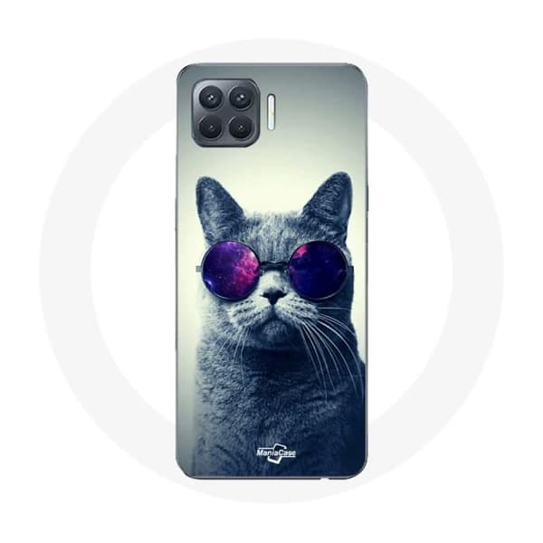 Coque pour Oppo A93 Chat lunettes Style