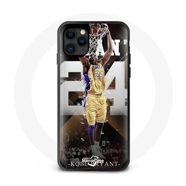 Coque - Maniacase - Iphone 12 Mini - Kobe Bryant - Mjuk - Svart - Sport Svart