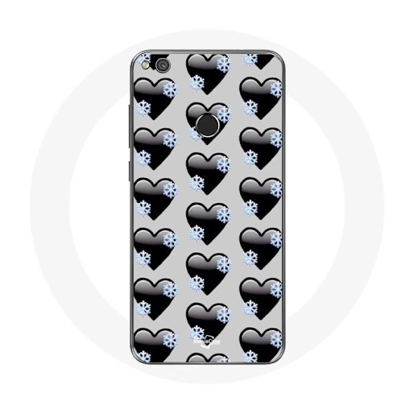 Cover til Huawei P8 Lite 2017 med sorte hjerter