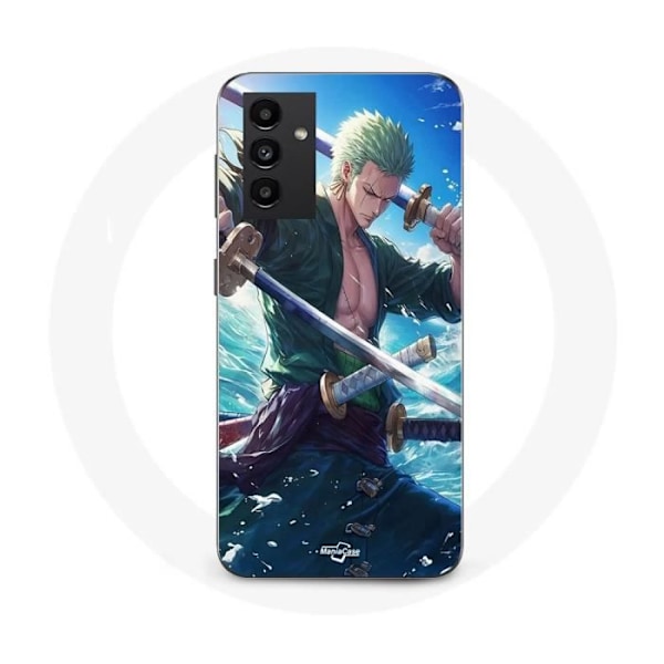 Coque - Maniacase - Samsung Galaxy A34 5G - One Piece Roronoa Zoro - Mjuk - Svart