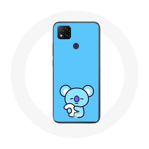 Cover til Xiaomi Redmi 9C Bangtan BTS BT21 Koya RM Blå Baggrund
