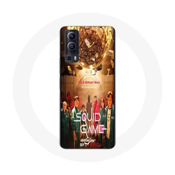 Coque - Vivo - Y72 - Mjuk - Svart - Squid Game - Skydd