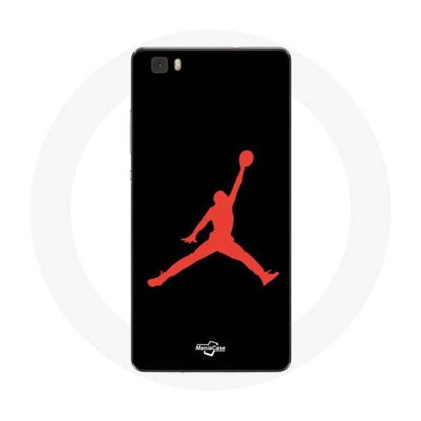Coque Huawei P8 Michael Jordan Logo Punainen