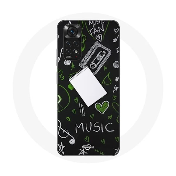 Cover - Xiaomi - Redmi Note 11S - Blød - Sort - Nøgle