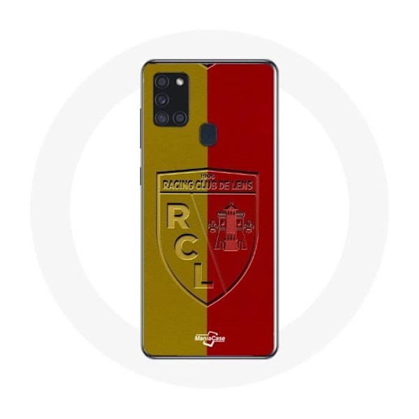 Coque - maniacase - Samsung Galaxy A21S - Mjuk - Skydd - Gul och röd logotyp Svart