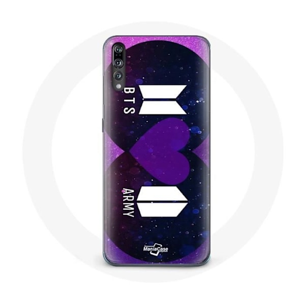 Coque för Huawei P20 Pro Bangtan Sonyeondan Logotyp BTS och Logotyp ARMY Jag lila dig