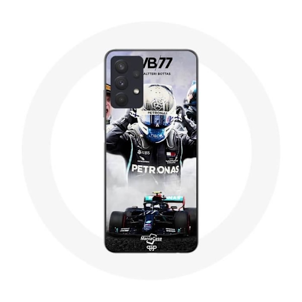 Coque Maniacase för Samsung Galaxy A32 4G Formel 1 Valtteri Bottas F1-förare Svart