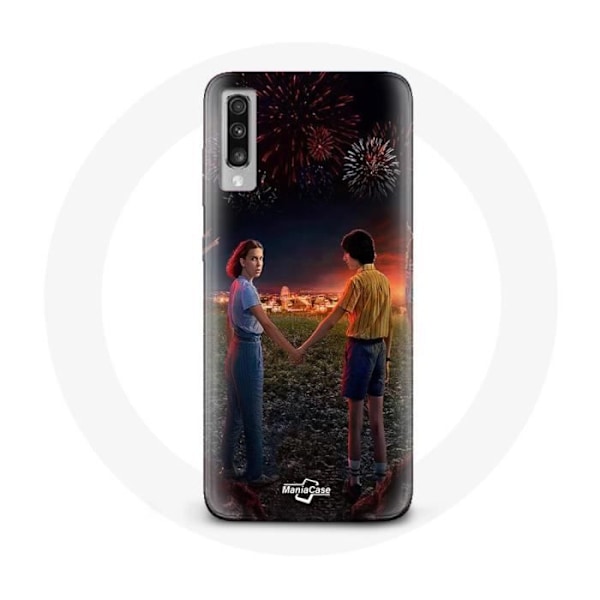 Coque - Samsung - Galaxy A70 - Blød - Sort - Stranger Things