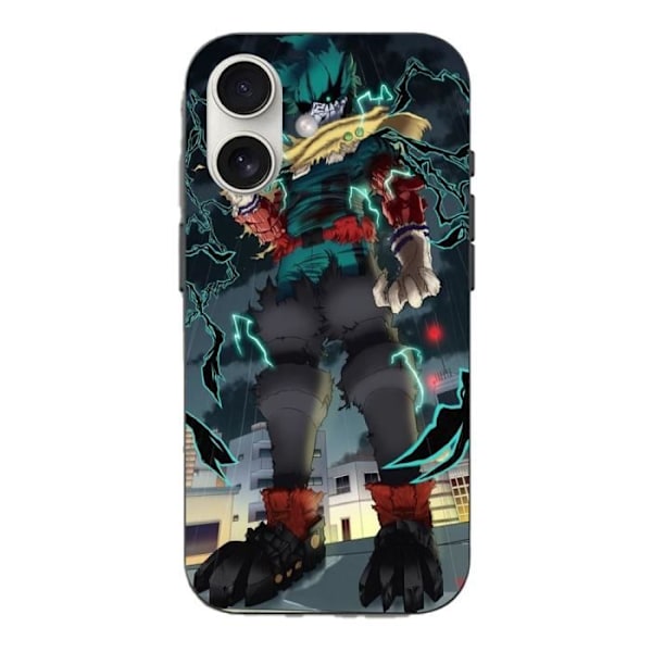 Coque iPhone 16 Izuku Midoriya, Deku, One for All, My Hero Academia anime