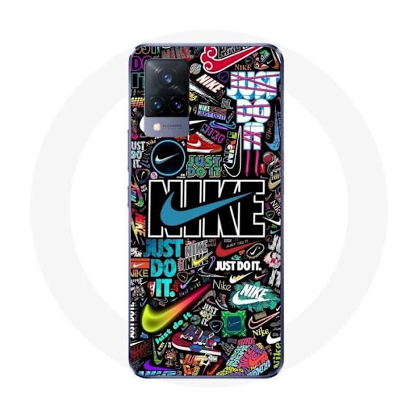 Coque - Nike Air - Vivo v21 5G - Färgglad - Mjuk - Sportig Färgad
