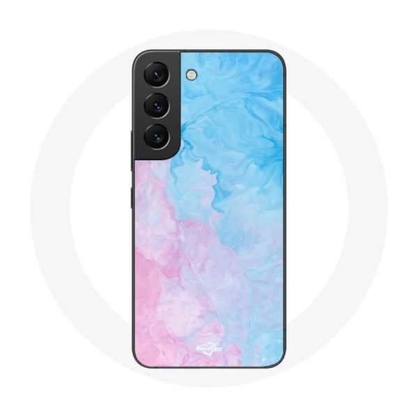 Coque för Samsung Galaxy S22 Blå rosa bakgrund