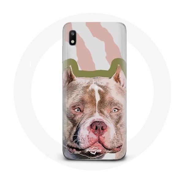 Coque för Samsung Galaxy A10 Brun Pitbull Hund