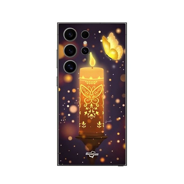 Coque - Maniacase - Samsung Galaxy S25 Ultra - Silikon - Mjuk - Svart Svart