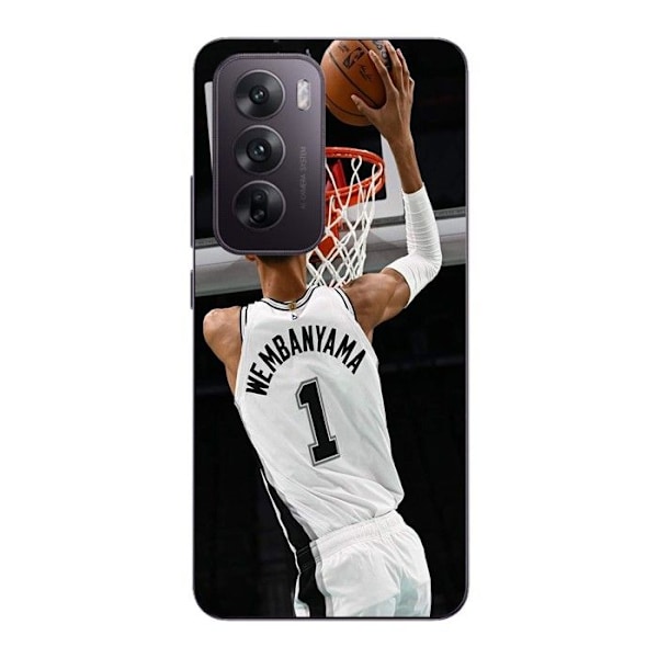 Coque Maniacase För Oppo Reno 12 5g Victor Wembanyama n°1 San Antonio Spurs Dunk Svart