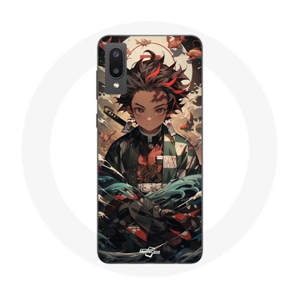 Coque Maniacase för Samsung Galaxy A02 demon slayer Tanjiro anime manga