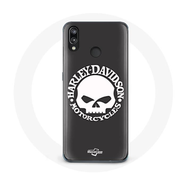 Coque - Harley Davidson - P20 Lite - Sort - Blød - Dødningehoved