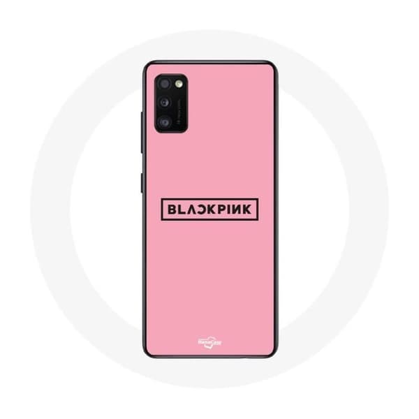 Coque pour Oppo A16 Blackpink K-pop - Logo tausta vaaleanpunainen