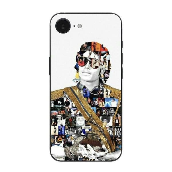 Coque Maniacase Pour Iphone 16E Michael Jackson Legend Svart