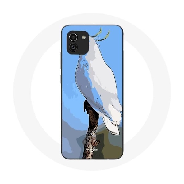 Coque Samsung Galaxy A03 Kakadu Vita Papegojor Fåglar