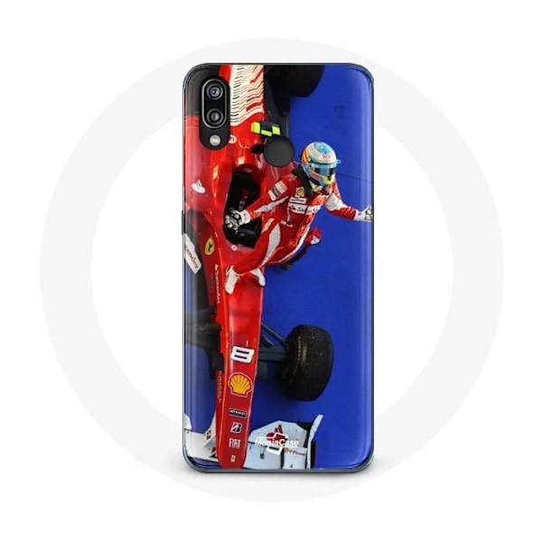 Skydd för Huawei P20 Lite - Formel 1 - Fernando Alonso - Röd - Hård - Skydd Röd