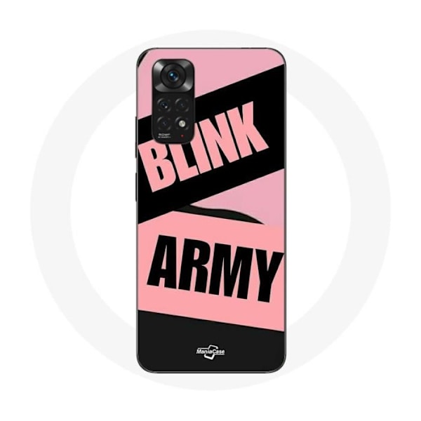 Coque för Xiaomi Redmi Note 11 4G BTS ARMY och Blackpink Blink Rosas Svart