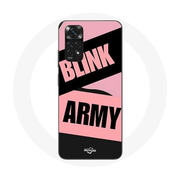 Cover til Xiaomi Redmi Note 11 4G BTS ARMY og Blackpink Blink Rose Sort