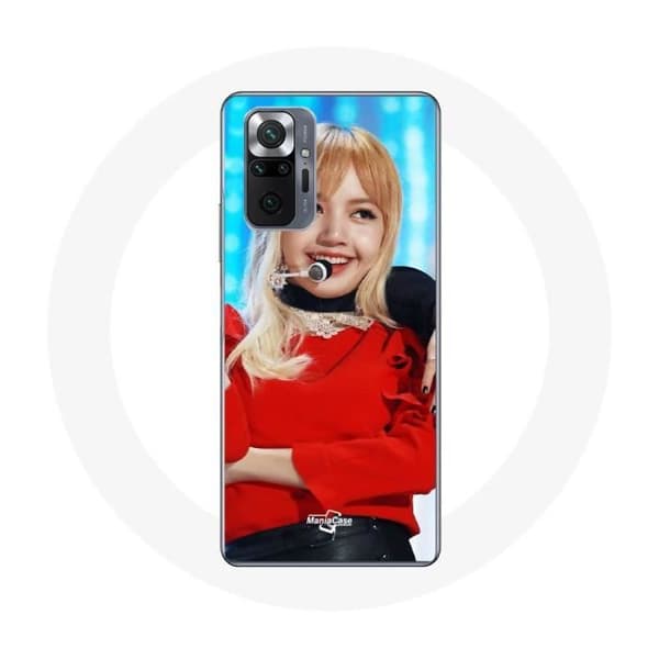 Cover - MANIACASE - Xiaomi Redmi Note 10 Pro - Silikone Sort - Blackpink Lisa - Blød Svart