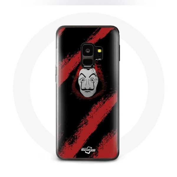 Coque - La casa de papel - Samsung S9 Plus - Blød - Sort - Malemasker