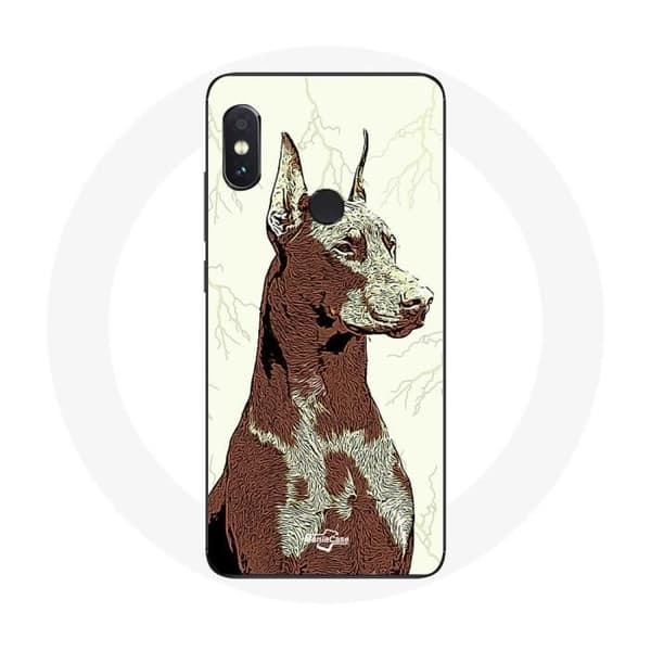 Skydd för Xiaomi Redmi Note 5 AI Dual Camera Doberman hundras