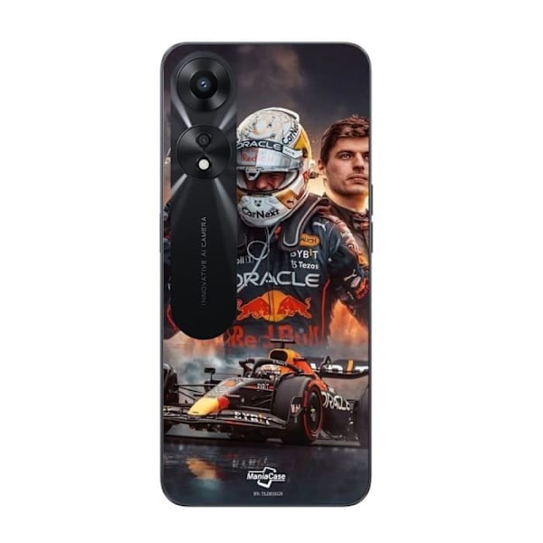 Coque för Oppo A78 5G Max Verstappen F1 konsttapet Maniacase