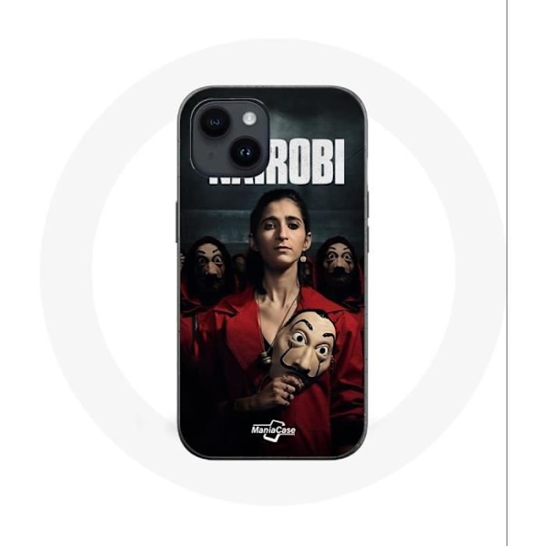 Coque - Maniacase - Iphone 14 Plus - La casa de papel Nairobi Säsong 4 - Flexibel - Svart
