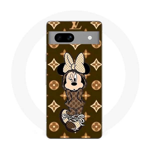 Coque Maniacase för Google Pixel 7a minnie Disney Lv brun svart