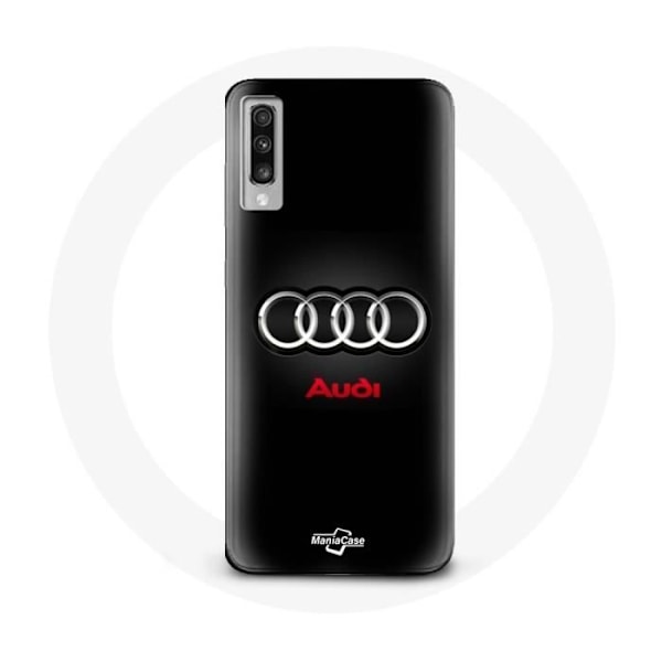 Coque - Audi - Galaxy A70 - Metall - Svart - Sportlogotyp Svart