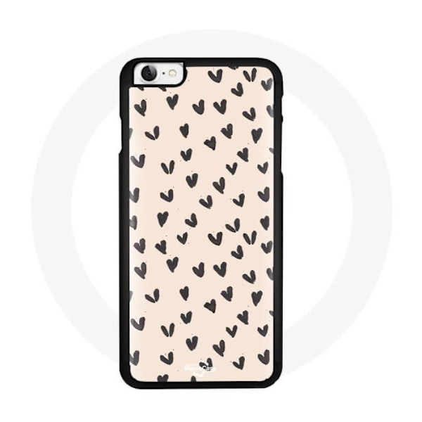 iPhone 6 Cover Sort Hjerter